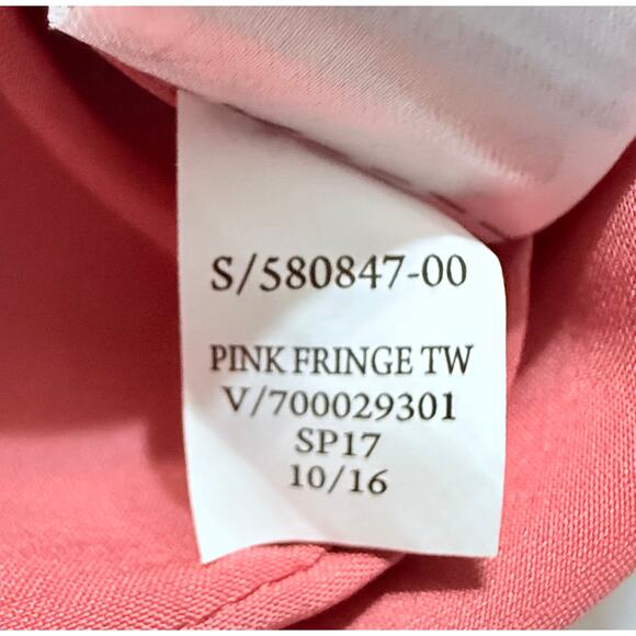 Banana Republic Pink Fringe Tweed Wrap Skirt – Size 12 – NWT - Picture 7 of 11
